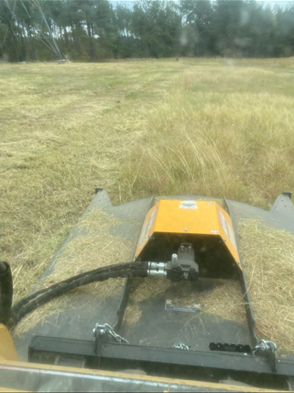 mowing large field